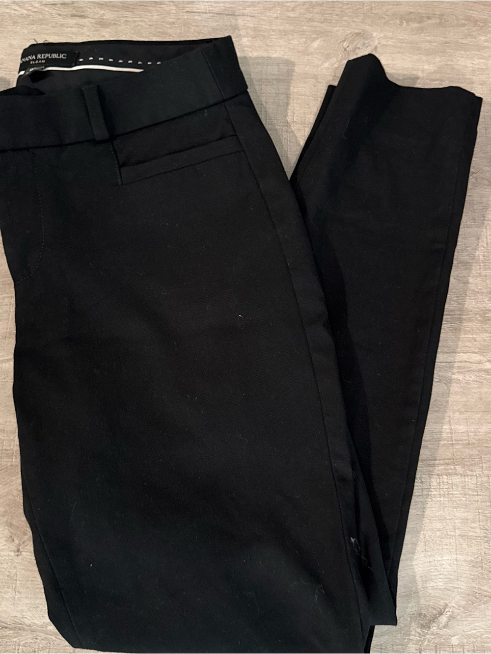 Banana Republic Sloan Black Slim Ankle Trouser | Petite 00
